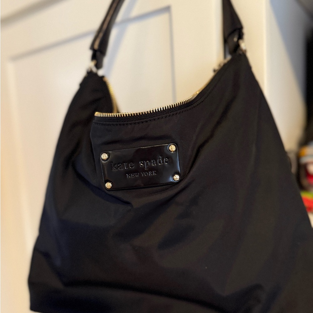 Kate Spade Black nylon shoulder bag!! ππππ - Picture 7 of 11